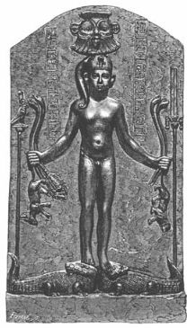 Horus Steele aus  Ebers, Georg -Aegypten in Bild und Wort II - Stuttgart  Leipzig, 1880